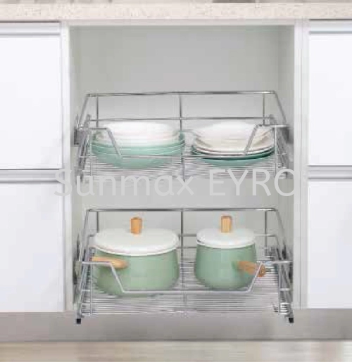 Four Side Pull Out Basket With Under Mount Slide