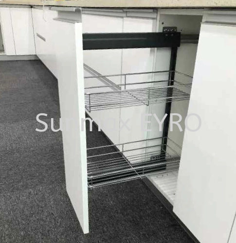 Platium SUS304 200mm Two Layers Side Pull Out Basket