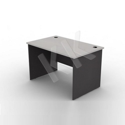 Light Grey & Dark Grey Straight Office Table 1200W