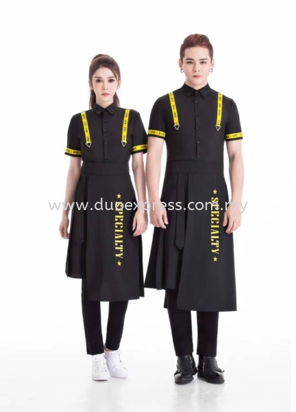 F&B Stylish Fashion Uniform for Cafe and Bar Restaurants Cafe's-Restaurant-Bar-Bistro-Club Uniform Baju Uniform Custom KL PJ  Malaysia, Selangor, Kuala Lumpur (KL), Petaling Jaya (PJ) Supplier, Suppliers, Supply, Supplies | Duo Express