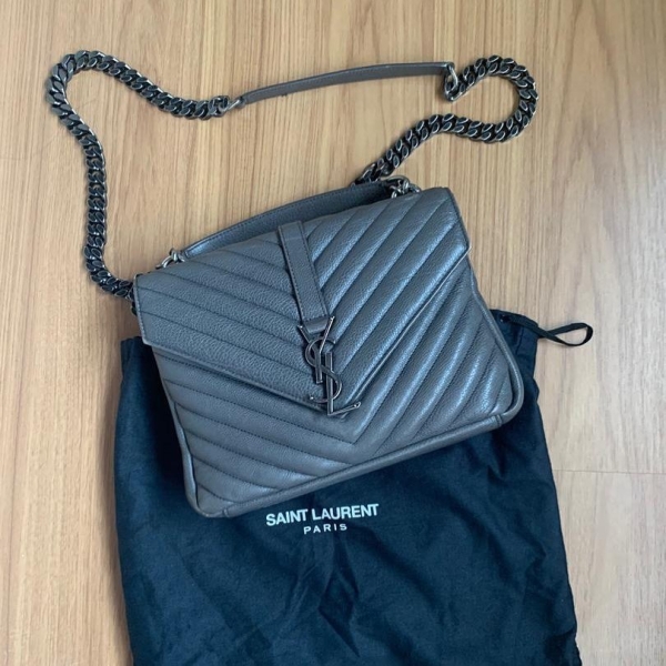 (SOLD) YSL Medium College Bag in Asphalt Grey Ruthenium Hardware YSL Kuala Lumpur (KL), Selangor, Malaysia. Supplier, Retailer, Supplies, Supply | BSG Infinity (M) Sdn Bhd