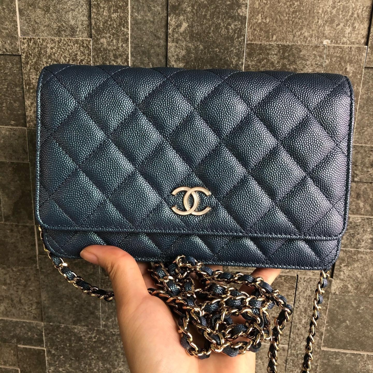 Chanel Chain Infinity Card Holder and WOC