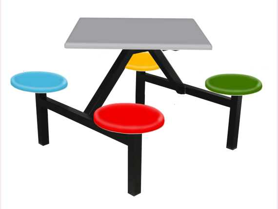 4 Seater Canteen Table - AK404F