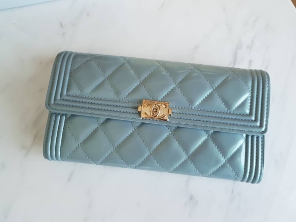 (SOLD) Chanel Boy Long Wallet Blue GHW Chanel Kuala Lumpur (KL), Selangor, Malaysia. Supplier, Retailer, Supplies, Supply | BSG Infinity (M) Sdn Bhd