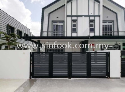 ALUMINIUM TRACKLESS FOLDING GATE