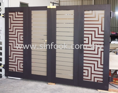 ALUMINIUM TRACKLESS FOLDING GATE