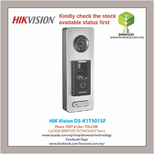 HIK Vision DS-K1T501SF: Pro Series Video and Fingerprint Terminal