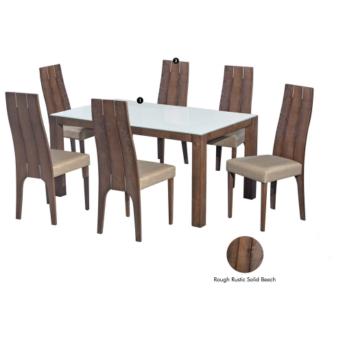 Henly (1+6) Solid Wood Dining Set