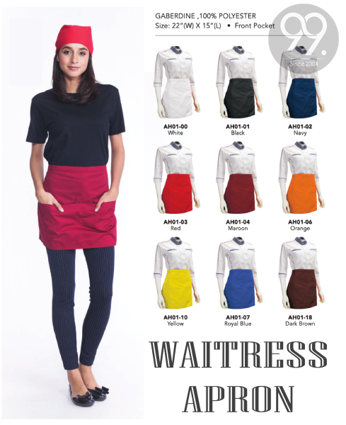 Waitress Apron Apron Apparel Ready Make Products Selangor, Malaysia, Kuala Lumpur (KL), Kajang Uniform, Manufacturer, Supplier, Supply | 99 Uniform Factory Sdn Bhd