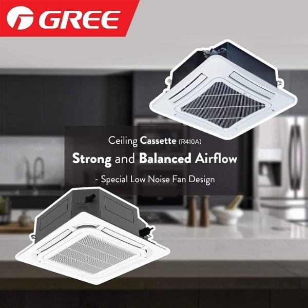 Ceiling Cassette (R410A) Gree Johor Bahru (JB), Malaysia, Skudai Supplier, Installation, Supply, Supplies | TH Air Conditioners Sdn Bhd dl޹˾