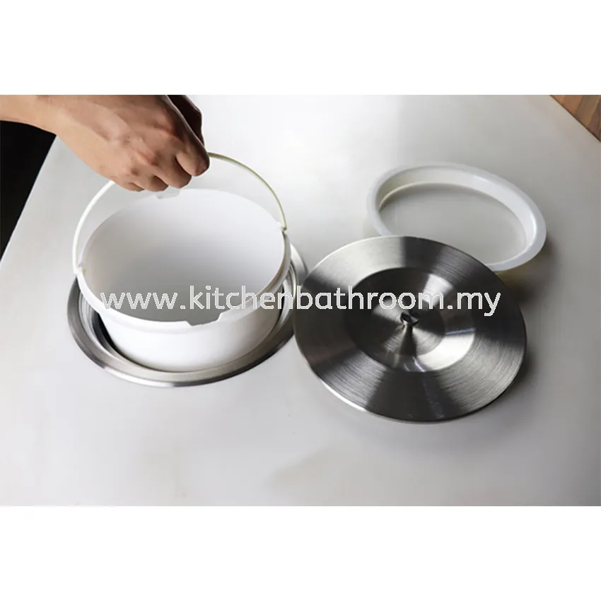 STAINLESS STEEL COUNTER WASTE BIN (SUS304) Johor Bahru (JB), Malaysia ...