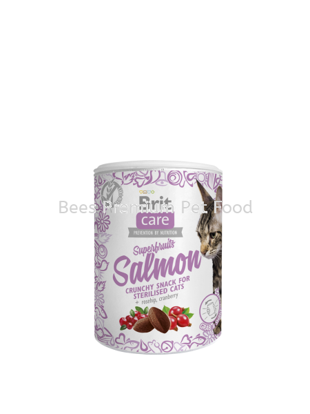 Brit Care Cat Snack Superfruits Salmon 100g Brit Non Prescription Cat Food Selangor, Malaysia, Kuala Lumpur (KL), Petaling Jaya (PJ) Supplier, Suppliers, Supply, Supplies | Bees Pets Global Supply Sdn. Bhd.