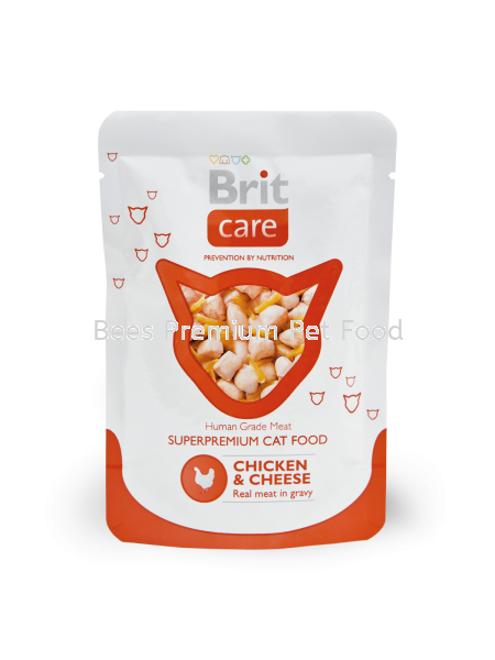 Brit Care Cat Chicken & Cheese Pouch 800g Brit Non Prescription Cat Food Selangor, Malaysia, Kuala Lumpur (KL), Petaling Jaya (PJ) Supplier, Suppliers, Supply, Supplies | Bees Pets Global Supply Sdn. Bhd.