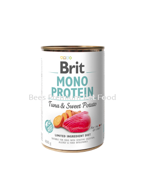 BRIT MONO PROTEIN TUNA & SWEET POTATO CAN Dog Food 400g