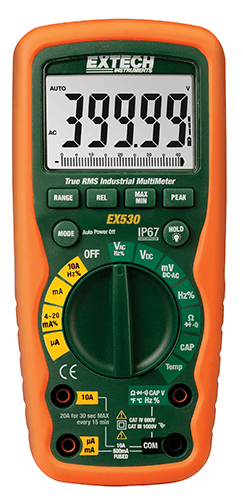 Extech EX530 11 Function Heavy Duty True RMS Industrial MultiMeter Multimeters Extech Instruments Test & Measurement Products Malaysia, Selangor, Kuala Lumpur (KL), Shah Alam Supplier, Suppliers, Supply, Supplies | LELab Sdn Bhd