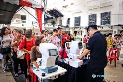 Eye Screening for STOP FALLING CAMPAIGN Supported by Penang State Government