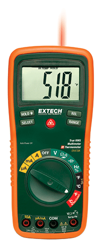 Extech EX470A 12 Function True RMS Professional MultiMeter + InfraRed Thermometer