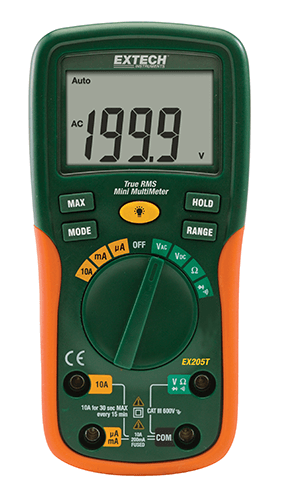 Extech EX205T TrueRMS Digital Multimeter Multimeters Extech Instruments Test & Measurement Products Malaysia, Selangor, Kuala Lumpur (KL), Shah Alam Supplier, Suppliers, Supply, Supplies | LELab Sdn Bhd