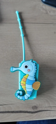 Hand sanitizer Cute Seahorses PVC holder with 30ml bottle