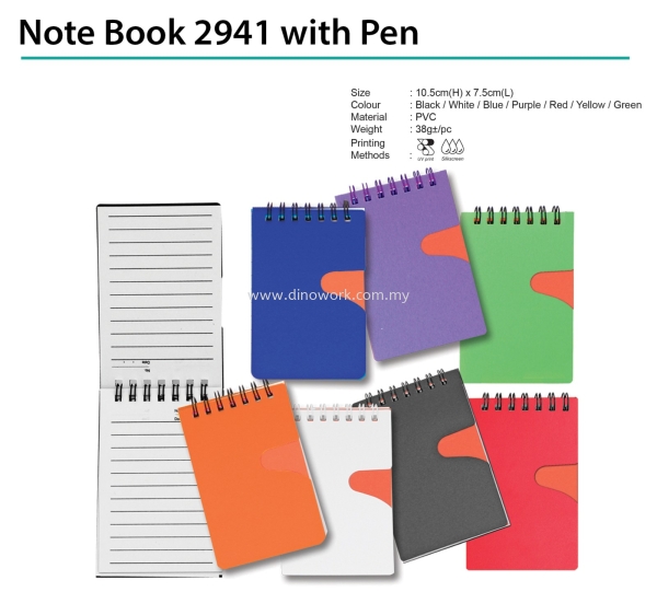 Notebook 2941 Notepad / Notebook Stationery Johor Bahru (JB), Malaysia Supplier, Wholesaler, Importer, Supply | DINO WORK SDN BHD