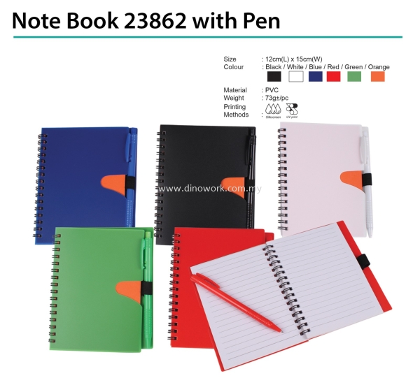 Notebook 23862 Notepad / Notebook Stationery Johor Bahru (JB), Malaysia Supplier, Wholesaler, Importer, Supply | DINO WORK SDN BHD