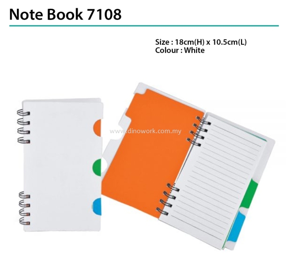 Notebook 7108 Notepad / Notebook Stationery Johor Bahru (JB), Malaysia Supplier, Wholesaler, Importer, Supply | DINO WORK SDN BHD