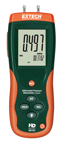 Extech HD755 Differential Pressure Manometer (0.5psi)