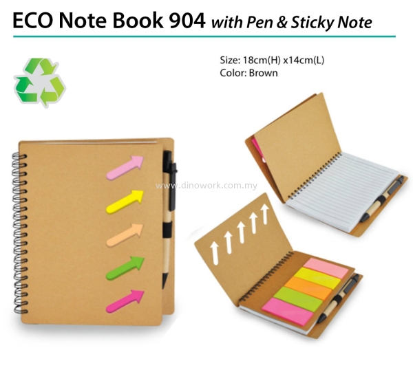 Eco Notebook 904 Eco Notebook Stationery Johor Bahru (JB), Malaysia Supplier, Wholesaler, Importer, Supply | DINO WORK SDN BHD