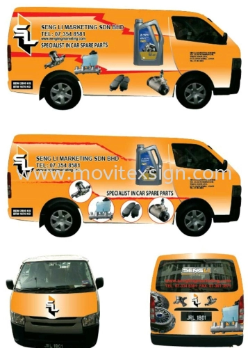 van advertising /mobile van Adv n display (click for more detail)