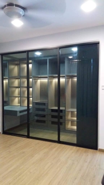 BUILT-IN WARDROBE  Aluminium Sliding Anti-Jump Wardrobe Malaysia, Selangor, Kuala Lumpur (KL), Seri Kembangan Supplier, Suppliers, Supply, Supplies | Seven Interior Design Sdn Bhd