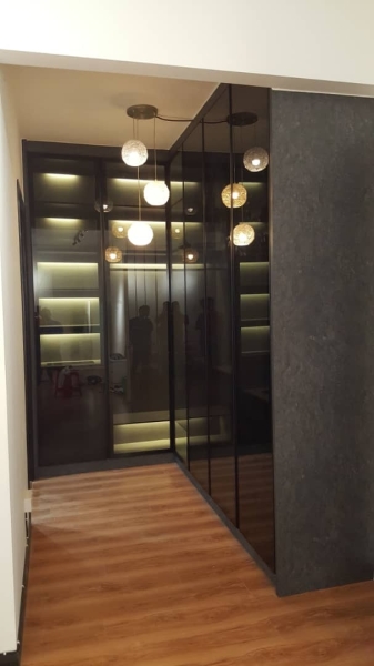 BUILT-IN WARDROBE  Aluminium Sliding Anti-Jump Wardrobe Malaysia, Selangor, Kuala Lumpur (KL), Seri Kembangan Supplier, Suppliers, Supply, Supplies | Seven Interior Design Sdn Bhd