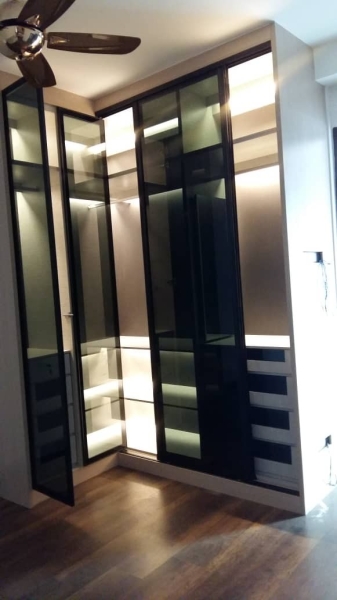 BUILT-IN WARDROBE  Aluminium Sliding Anti-Jump Wardrobe Malaysia, Selangor, Kuala Lumpur (KL), Seri Kembangan Supplier, Suppliers, Supply, Supplies | Seven Interior Design Sdn Bhd