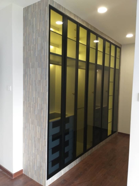 BUILT-IN WARDROBE  Aluminium Sliding Anti-Jump Wardrobe Malaysia, Selangor, Kuala Lumpur (KL), Seri Kembangan Supplier, Suppliers, Supply, Supplies | Seven Interior Design Sdn Bhd