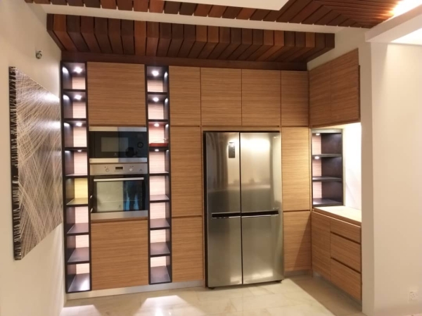 BUILT-IN KITCHEN CABINET HPL Kitchen Cabinet & Island Malaysia, Selangor, Kuala Lumpur (KL), Seri Kembangan Supplier, Suppliers, Supply, Supplies | Seven Interior Design Sdn Bhd