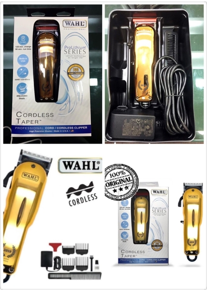 WAHL Prolithium Series Pro Super Taper Cordless (2019 Gold Limited Edition 100 Years) WAHL CORDLESS CLIPPER WAHL CLIPPER Malaysia, Melaka, Bachang Supplier, Suppliers, Supply, Supplies | Cheng Xiong Hair Saloon Supplier