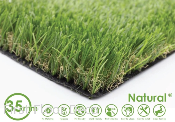 35mm Natural Artificial Grass Penang, Malaysia Supplier, Installation, Supply, Supplies | FIRST FLOOR DECO (M) SDN BHD