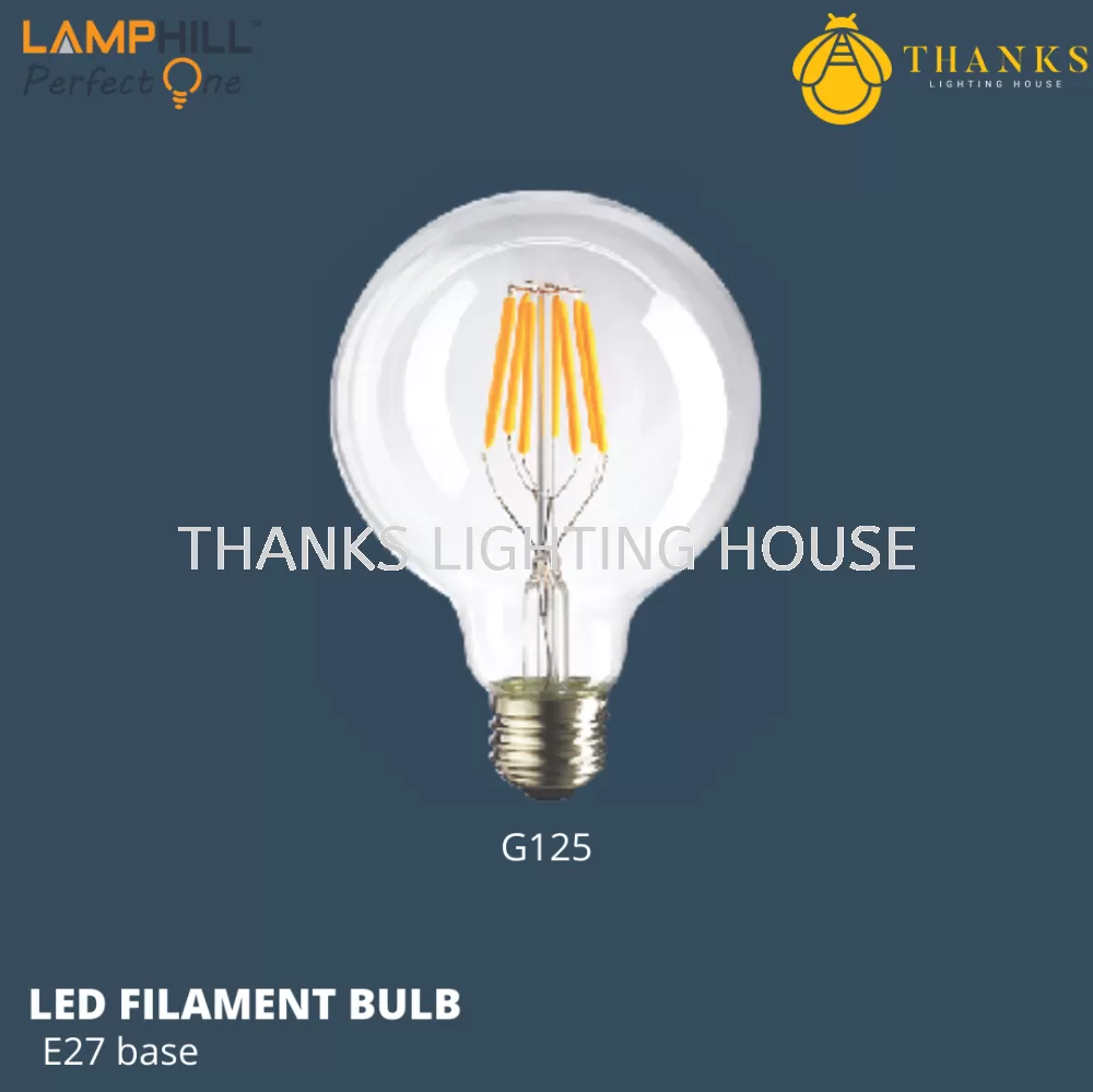 G125 E27 LED Filament Bulb