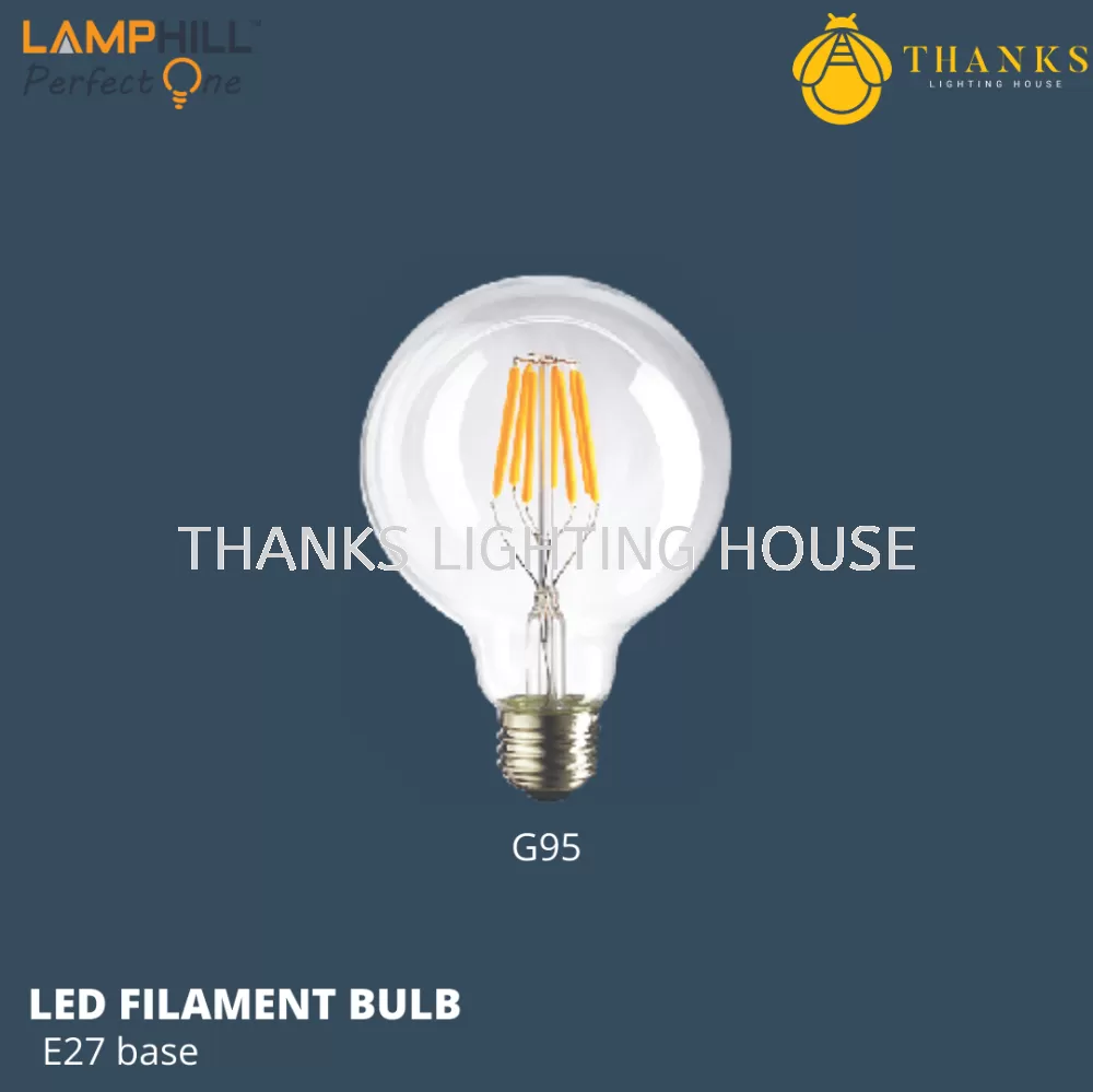 G95 E27 LED Filament Bulb