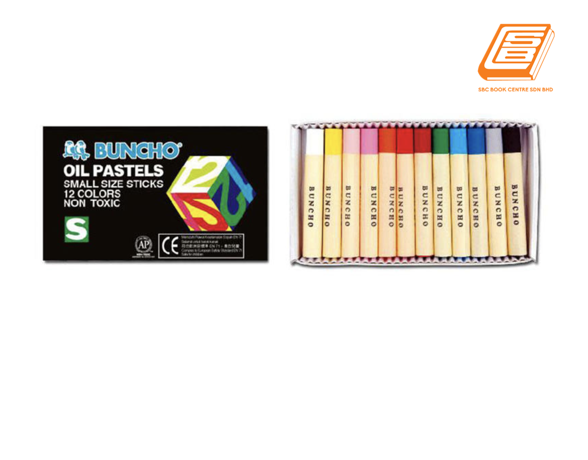 Buncho 12 Colors Oil Pastels 
