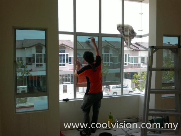 Window Film : Green / Silver  Tinted Window Film @ Alam Impian Tinted Film Shah Alam, Selangor, Malaysia. Installation, Supplies, Supplier, Supply | Cool Vision Solar Film Specialist