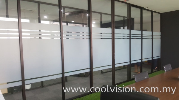 Frosted Film With Design Frosted Film @ USJ Subang jaya Frosted Film Shah Alam, Selangor, Malaysia. Installation, Supplies, Supplier, Supply | Cool Vision Solar Film Specialist