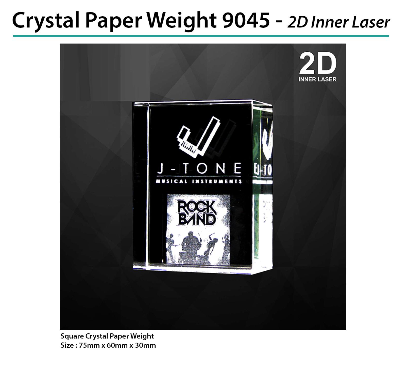 Crystal Paper Weight 9045