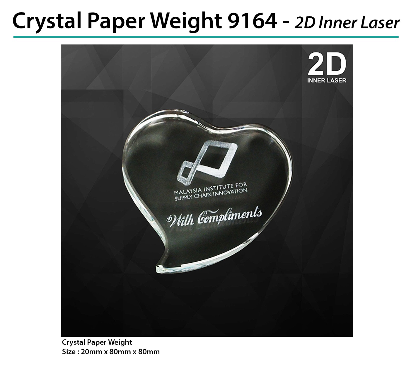 Crystal Paper Weight 9164