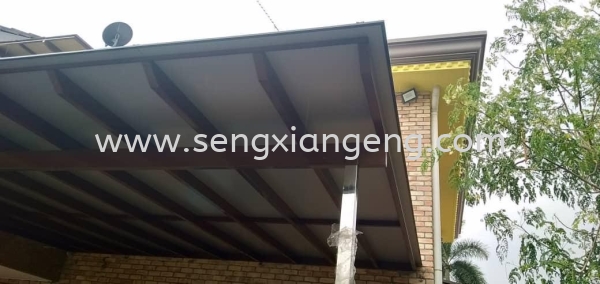 Canopy - Aluminium Composite Panel (ACP) Canopy Johor Bahru JB Electrical Works, CCTV, Stainless Steel, Iron Works Supply Suppliers Installation  | Seng Xiang Electrical & Steel Sdn Bhd