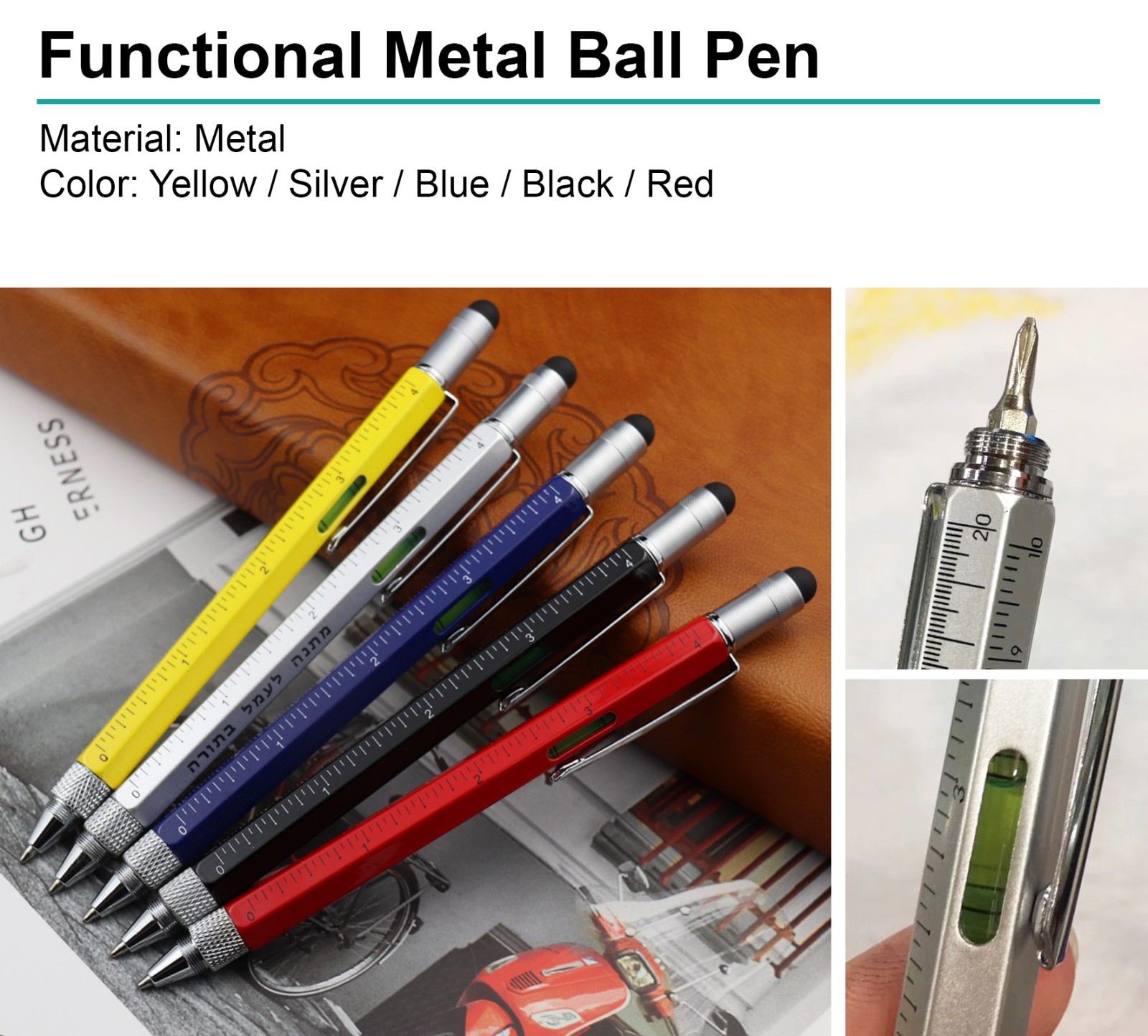 Functinal Metal Ball Pen