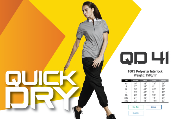 Mircofiber Mock Neck Shirt - QD 41 Dry Fit Shirt Uniform & Caps Selangor, Malaysia, Kuala Lumpur (KL) Supplier, Suppliers, Supply, Supplies | Gift Tree Enterprise
