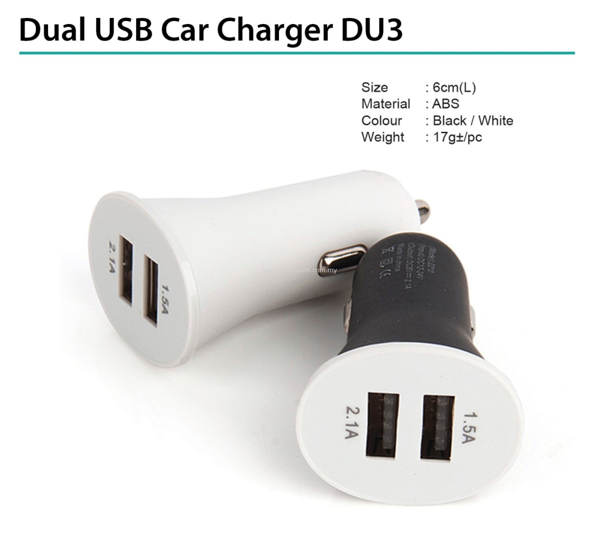 Dual Usb Car Charger Du3 Handphone Gadget Electronic It Product Johor Bahru Jb Malaysia Supplier Wholesaler