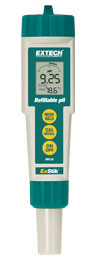 Extech PH110 ExStik® Refillable pH Meter Water Quality Meters Extech Instruments Test & Measurement Products Malaysia, Selangor, Kuala Lumpur (KL), Shah Alam Supplier, Suppliers, Supply, Supplies | LELab Sdn Bhd