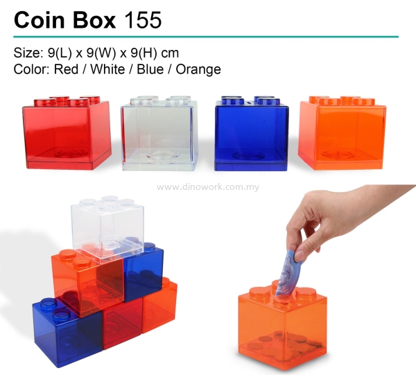 Coin Box 155 Coin Box Household Johor Bahru (JB), Malaysia Supplier, Wholesaler, Importer, Supply | DINO WORK SDN BHD