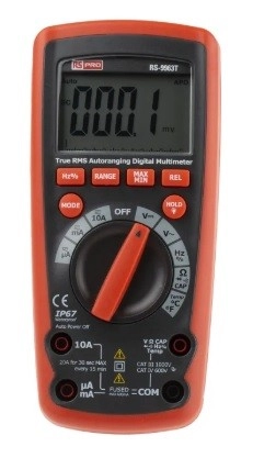 146-9097 - RS PRO RS-9963T Handheld Digital Multimeter, 10A ac 1000V ac 10A dc 1000V dc
